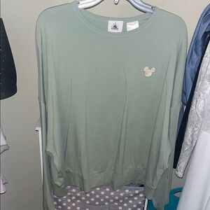 Disney Sage Green Mickey Long Sleeve Top